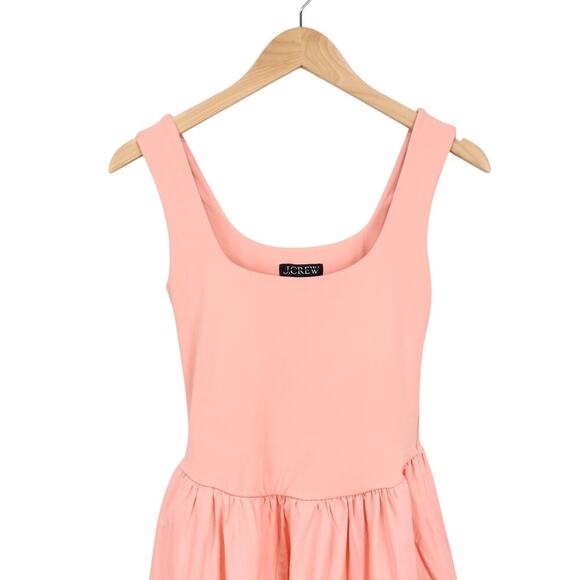 J.Crew Drop Waist Mixy Dress Peach Pink Size XXS  NWT - Picture 3 of 9